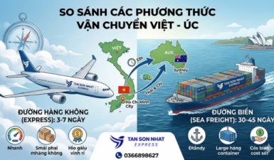 So sánh các phương thức vận chuyển Việt - Úc: Hàng không vs Biển
