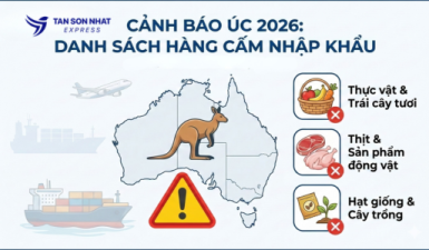 Cảnh báo những mặt hàng bị cấm nhập khẩu vào Úc năm 2026 – Danh sách chi tiết