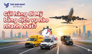 Gửi hàng đi Mỹ bằng dịch vụ nào nhanh nhất ?