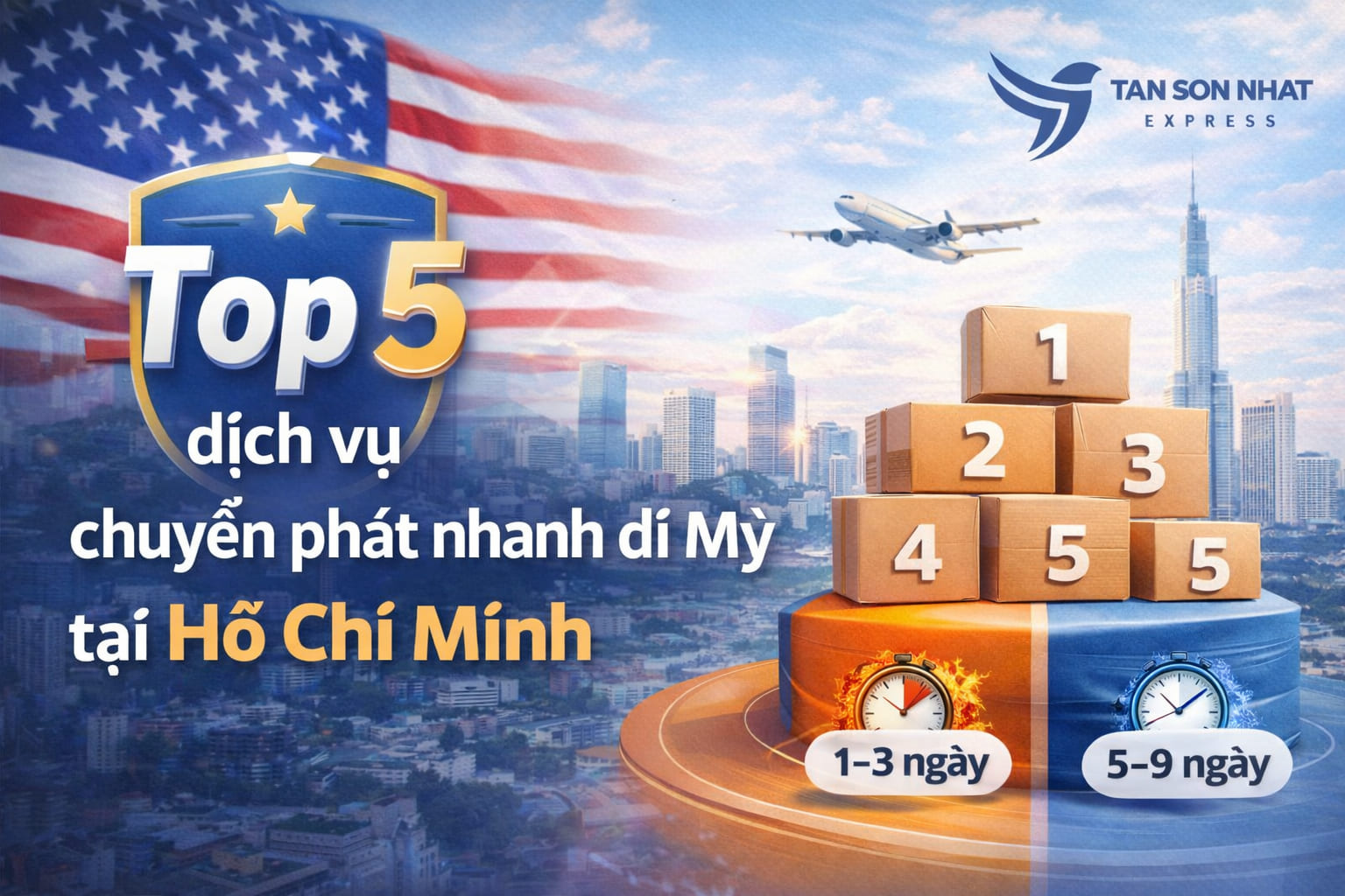 Top 5 dịch vụ chuyển phát nhanh đi Mỹ uy tín tại Hồ Chí Minh