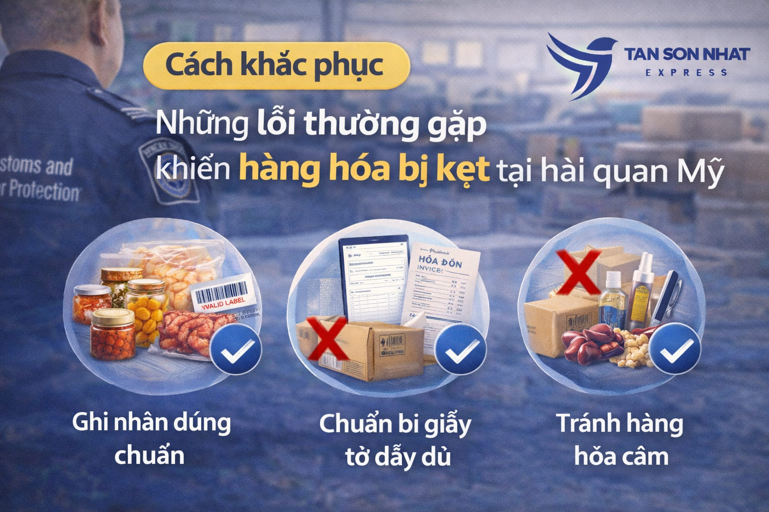 Cách khắc phục Những lỗi thường gặp khiến hàng hóa bị kẹt tại hải quan Mỹ